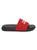 商品Alexander McQueen | Raised Logo Slides颜色LUST_RED_WHITE