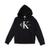 商品第1个颜色Black, Calvin Klein | Big Girls Monogram Logo Fleece Hoodie