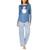 颜色: Blue Indigo, Hue | Women's Skaters Bouquet Long-Sleeve T-Shirt and Pajama Pants Set