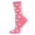 Memoi | Women's Cashmere Blend Crew Socks, 颜色Pink Swan