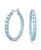 颜色: Blue, Swarovski | Crystal Round Cut Matrix Hoop Earrings