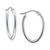 商品Giani Bernini | Polished Oval Small Hoop Earrings, 15mm, Created for Macy's颜色Sterling Silver