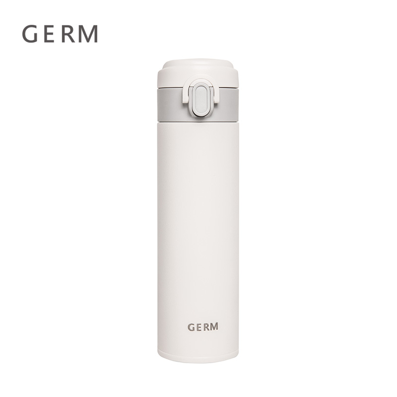 商品第2个颜色白色, GERM | 日本GERM格沵 便携极简 保温杯 300ML（黑/白/粉/红色）