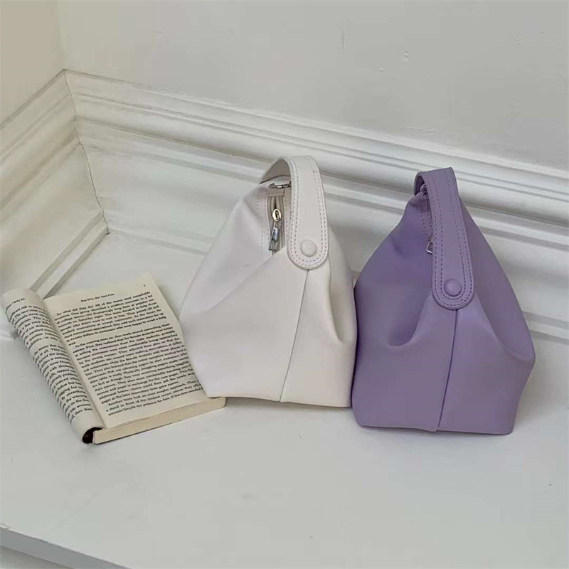 商品GLENVINTEN | 格岚云顿小众手提包饭盒包极简风轻奢高级质感便当包22年新款颜色紫色