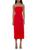 ALEXIA ADMOR | Ellie Strapless Midi Sheath Dress, 颜色RED