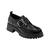 商品Marc Fisher | Women's Hazelton Slip-On Lug Sole Casual Loafers颜色Black Patent- Faux Patent Leather