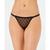 商品第1个颜色Black, DKNY | Monogram Mesh Thong Underwear DK5029
