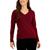 商品Karen Scott | Women's V-Neck Ribbed Sweater, Created for Macy's颜色New Red Amore Marl