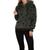 商品P.J. Salvage | PJ Salvage Women's Plush Printed Faux Fur 1/4 Zip Pullover Hoodie颜色Olive