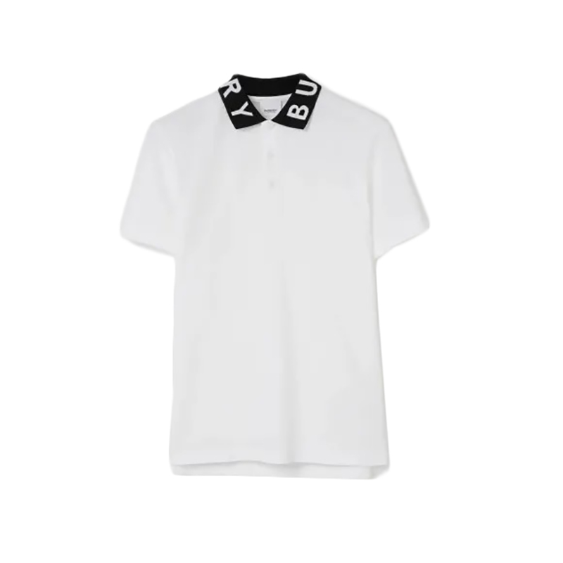 Burberry | 【现货】博柏利23新款 男士徽标棉质短袖Polo衫（五色可选）, 颜��色白色