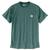 商品Carhartt | Carhartt Men's Force Relaxed Fit Midweight SS Pocket T-Shirt颜色Slate Green Heather