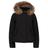 商品Woolrich | Arctic 可拆卸毛皮短款拉马尔派克大衣颜色black