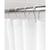 商品第2个颜色White, Kenney | Medium Weight Peva Shower Curtain Liner and Beaded Roller Ring Set