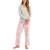 商品Charter Club | V-Neck T-Shirt & Flannel Pants Pajama Set, Created for Macy's颜色Chalky Rose Holiday Kitty