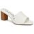 color White Nappa Smooth, Calvin Klein | Calvin Klein Womens Carisma Leather Slip-On Heel Sandals