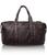 商品第2个颜色DARK BROWN, XRAY | Textured Faux Leather Duffle Bag