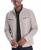 颜色: Bone, Michael Kors | Men's Perforated Faux Leather Moto Jacket, Created for Macy's