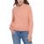 color Tea Rose, Calvin Klein | MONOGRAM LOGO EMBROIDERY AT THE NECKLINE LONG SLEEVE CREW