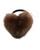 颜色: mahogany, Gorski | Hair Elastic With Heart Shaped Mink Fur Pompom