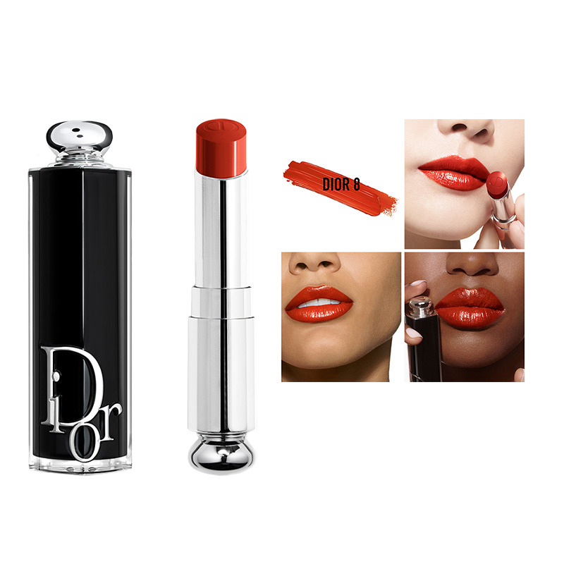 商品Dior | Dior迪奥魅力新黑管保湿光泽唇膏口红3.2g 正装/替换装颜色正装008