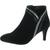 商品Karen Scott | Karen Scott Womens Halena Faux-Suede Heel Ankle Boots颜色Black Micro