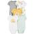 商品第2个颜色Assorted/Yellow, Carter's | Baby Boys or Baby Girls Short Sleeve Cotton Bodysuits, Pack of 5