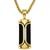 商品Esquire Men's Jewelry | Diamond Accent Dog Tag 22" Pendant Necklace, Created for Macy's颜色Gold-Tone