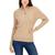 Tommy Hilfiger | Women's Cotton Mock Turtleneck Cable-Knit Sweater, 颜色Light Heather Fawn
