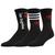 color Black/White, Adidas | adidas Originals City 3 Pack Crew Socks - Men's