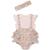 颜色: Bright Pink, Little Me | Baby Girls Sweet Floral Shortall and Headband, 3 Piece Set