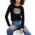 商品Tommy Jeans | Women's Side Ruched Foil Logo T-Shirt颜色Black