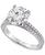 颜色: White Gold, Badgley Mischka | Certified Lab Grown Diamond Engagement Ring (3-3/8 ct. t.w.) in 14k Gold