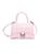 color CANDY PINK, Balenciaga | XS Hourglass Croc-Embossed Leather Top Handle Bag