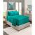 颜色: Teal Blue, Nestl | Bedding 4 Piece Extra Deep Pocket Bed Sheet Set