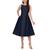 Adrianna Papell | Boat-Neck A-Line Dress, 颜色Midnight