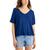 商品Style & Co | Style &  Co Drapey V-Neck T-Shirt, Created for Macy's颜色Blue Socket