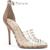 颜色: Clear, Jessica Simpson | Jessica Simpson Westah Women's Studded Faux Leather Caged Dress Heels