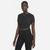 商品NIKE | Nike One Luxe Dri-FIT Short Sleeve T-Shirt - Women's颜色Black/Reflective Silver