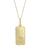 颜色: Pisces, Alberto Amati | 14K Yellow Gold Zodiac Dog Tag Pendant Necklace, 18"