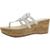 color White, Sam Edelman | Circus by Sam Edelman Womens Rocky Faux Leather Thong Wedges