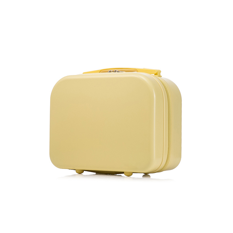 YeeCollene | 易可邻14寸手提箱子母箱节日儿童行李箱小型礼盒化妆箱包, 颜色奶酪黄