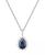 颜色: Sapphire, Macy's | Lab-Grown Opal (1 ct. t.w.) & Lab-Grown White Sapphire (1/2 ct. t.w.) 18" Pendant Necklace in 14k Rose Gold-Plated Sterling Silver (Also in Lab-Grown Ruby & Lab-Grown Blue Sapphire)