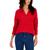 商品Charter Club | Women's Long Sleeve Diamond Knit Sweater, Created for Macy's颜色Ravishing Red