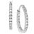 商品第1个颜色Sterling Silver, Giani Bernini | Small Sterling Silver Earrings, Cubic Zirconia Hoop Earrings, 0.6", (3/4 ct. t.w.)