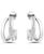 颜色: Silver, Giani Bernini | Cubic Zirconia Combo Half Hoop Earrings (1-7/8 ct. t.w.) in 18K Gold Over Sterling Silver, Macy's Exclusive