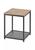 商品第2个颜色Black, mDesign | Wood Side Table with Steel Shelf
