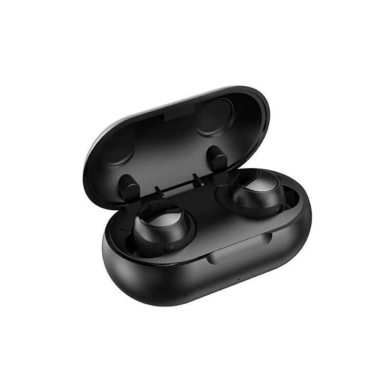GLENVINTEN | 格岚云顿真无线5.0蓝牙耳机双耳入耳式运动防水降噪, 颜色黑色