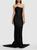 GIUSEPPE DI MORABITO | Shiny Jersey Strapless Long Dress, 颜色Black