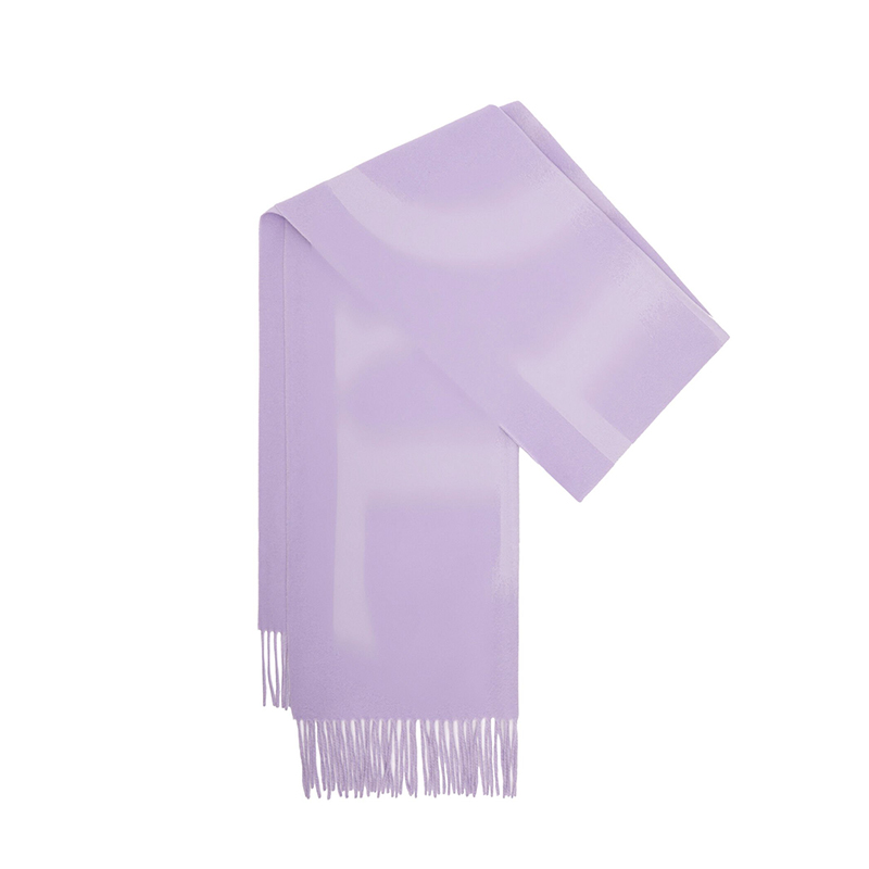 Loewe | 罗意威23新款 男女通用羊毛羊绒标志�印花围巾, 颜色紫色