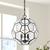 颜色: oil rubbed bronze, JONATHAN Y | Bee 13.5" 3-Light Modern Farmhouse Iron/Glass LED Pendant